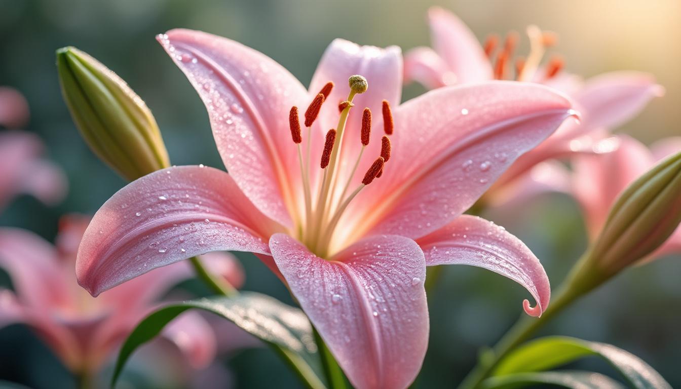 découvrez la signification et la symbolique du lys rose dans le langage des fleurs, un symbole d'amour, de douceur et d'élégance.